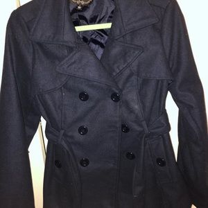 Navy pea coat